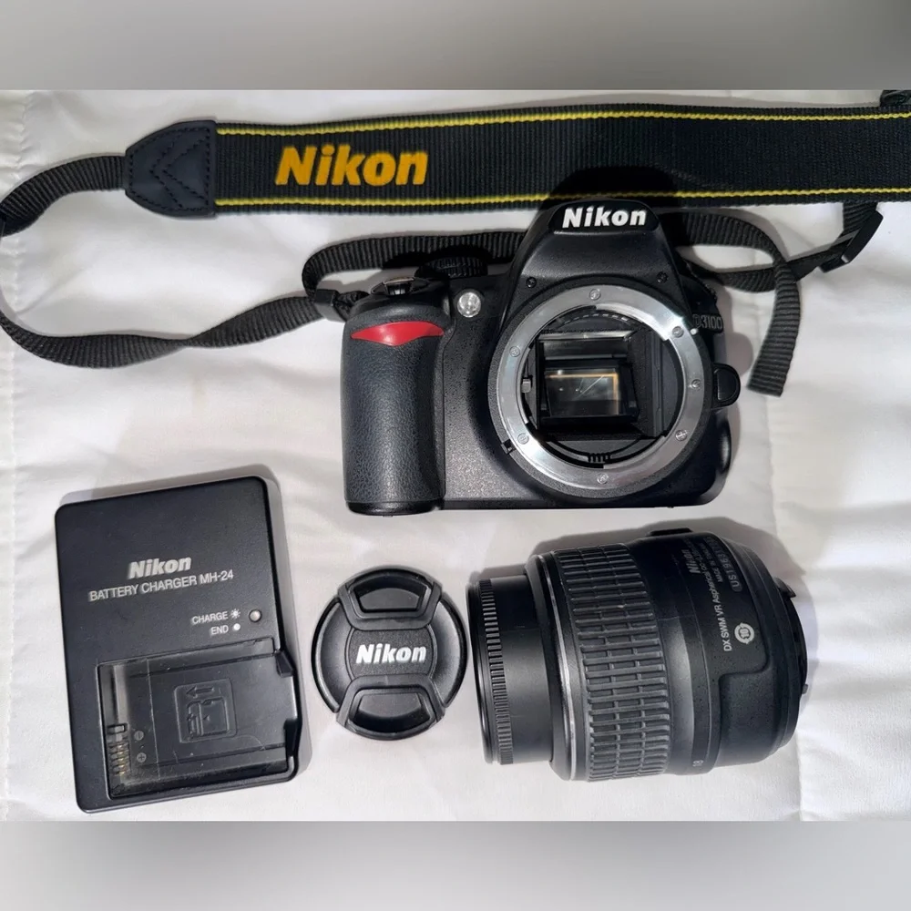 Nikon D3100 DSLR Camera with 18-55mm f/3.5-5.6 Auto Focus-S Nikkor Zoom Lens